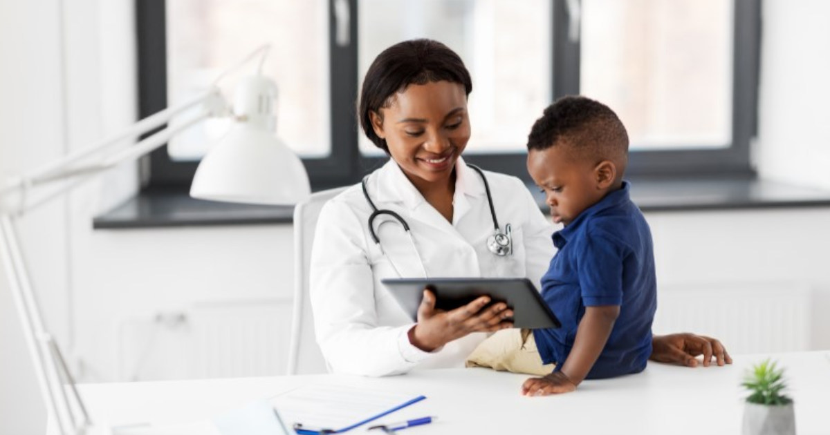 Doctor with child