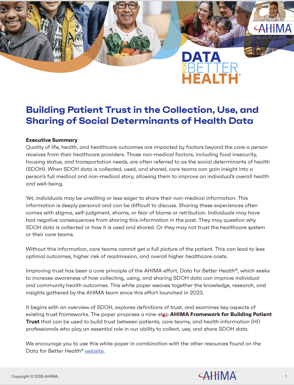 Building Patient Trust in the sharing of SDOH