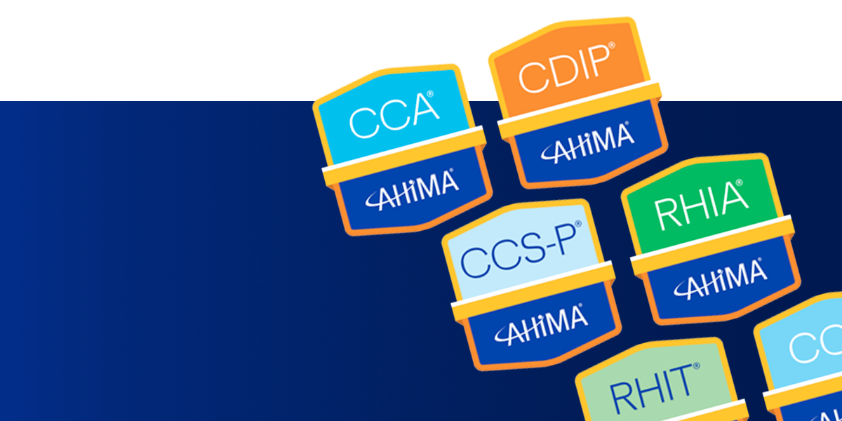 AHIMA certifications