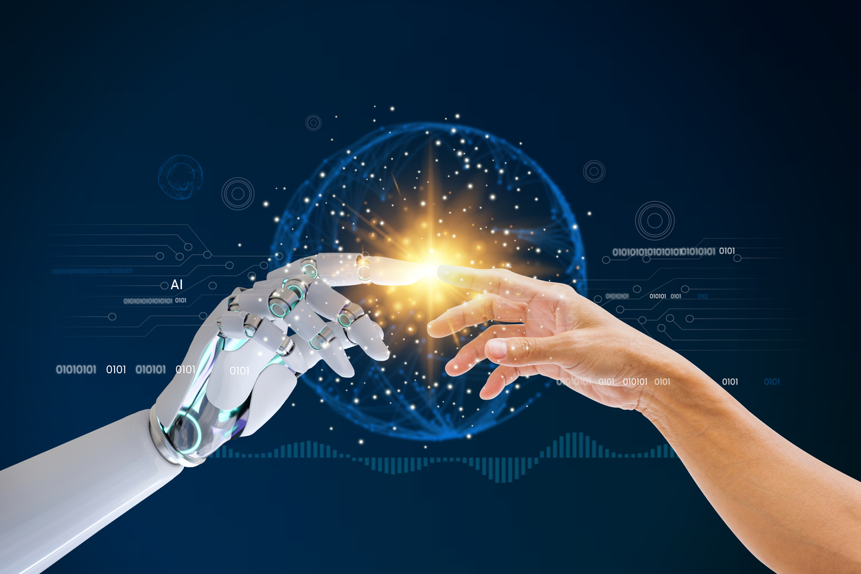 AI touching Humanity